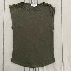 Frame military green top